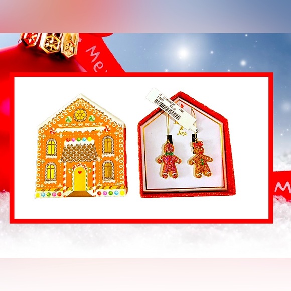 GINGERBREAD EARRINGS - Picture 2 of 2